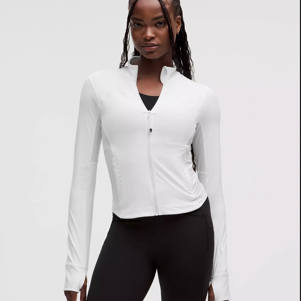 Lululemon Lightweight Running Jacket, White, Sz 10